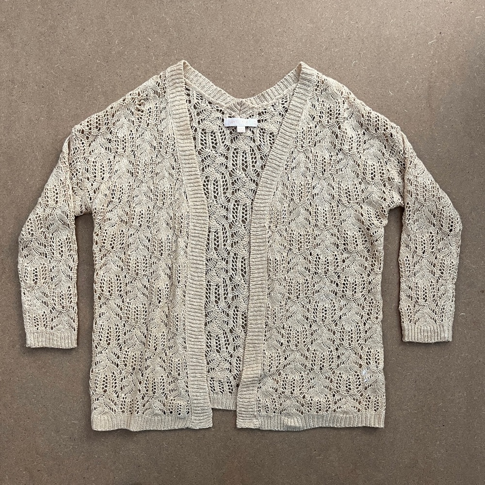 Love Tree Women’s Knit Cardigan Warm Tan Size S/M